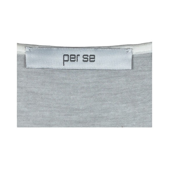 Carlisle Perse Per Se Top Women's Large White Ivory Pattern Designer Shirt 10 - Picture 4 of 6